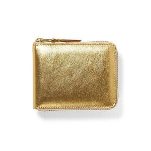 COMME DES GARÇONS gold zippered wallet